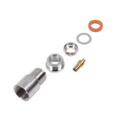 RF INDUSTRIES,LTD Conector UHF Hembra (SO-239) en Línea de Rosca para RG-8/U, 9913, LMR-400, Níquel/ Plata/ Teflón. MOD: RFU-520-I