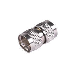 RF INDUSTRIES,LTD Adaptador Barril en Línea, de Conector UHF Macho (PL-259) a UHF Macho (PL-259), Níquel/ Plata/ Teflón. MOD: RFU-538