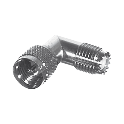 RF INDUSTRIES,LTD Adaptador en Ángulo Recto, de Conector Mini-UHF Macho a Mini-UHF Hembra, Ingleteado, Níquel/ Oro/ Teflón. MOD: RFU-630