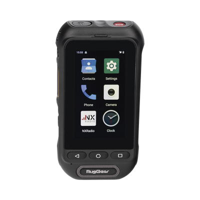 RUGGEAR RugGear Equipo PoC 3G/4G LTE Resistente al Agua con Pantalla Táctil 3" Compatible con NXRadio MOD: RG360