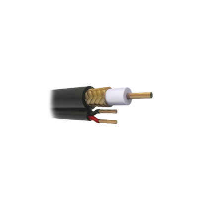VIAKON Cable Coaxial RG59 Siamés, HECHO EN MÉXICO, Optimizado para HD. Aplicación para interior, Retazo de 15 Metros MOD: RG59V*15MTS