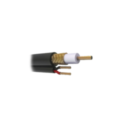 VIAKON Cable Coaxial RG59 Siamés, HECHO EN MÉXICO, Optimizado para HD. Aplicación para interior, Retazo de 20 Metros MOD: RG59V*20MTS