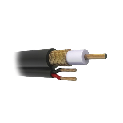VIAKON Cable Coaxial RG59 Siamés, HECHO EN MÉXICO, Optimizado para HD. Aplicación para interior, Retazo de 70 Metros MOD: RG59V*70MTS