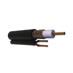 VIAKON CABLE COAXIAL X MTO TIPO CCA + 2 HILOS CAL. 20 (RETAZO DE 50MTS) MOD: RG59VCCA*50MTS