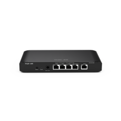 RUIJIE Router administrable cloud con 3 puertos LAN gigabit, 1 Puerto WAN gigabit y 1 puerto LAN/WAN gigabit configurable, hasta 100 clientes con desempeño de 600 Mbps asimétricos MOD: RG-EG105G-V2