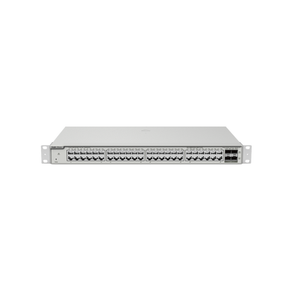 RUIJIE Switch Administrable PoE con 48 puertos Gigabit PoE 802.3af/at + 4 SFP+ para fibra 10Gb, gestión gratuita desde la nube, 370w RG-NBS3200-48GT4XS