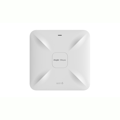 RUIJIE Punto de acceso Wi-Fi 6 para interior en techo, hasta 512 usuarios y 3.2 Gbps, doble banda 802.11AX MU-MIMO 4x4 RG-RAP2260(E)