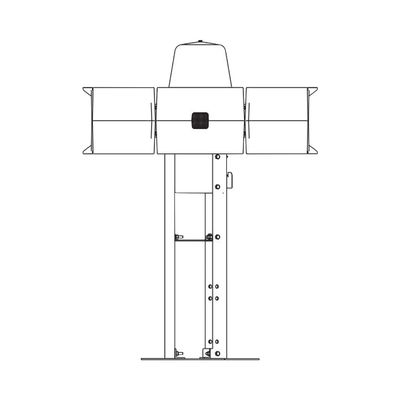 FEDERAL SIGNAL INDUSTRIAL Placa de montaje para techo en sirena eclipse MOD: RME