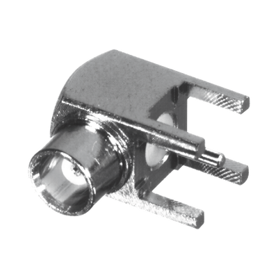 RF INDUSTRIES,LTD Conector MCX Hembra en Ángulo Recto para Montaje en PCB, Oro/ Oro/ Teflón. MOD: RMX-8300-1