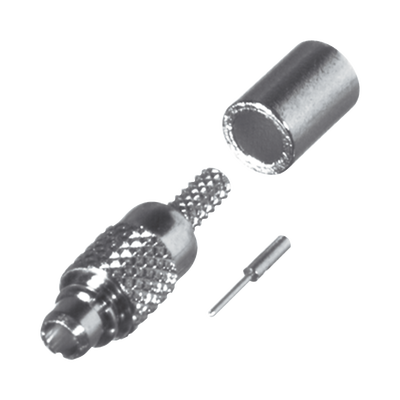 RF INDUSTRIES,LTD Conector MMCX Macho de Anillo Plegable para RG-178, BELDEN 83265, Grupo A, Oro/ Oro/ Teflón. MOD: RMX-9000-1A