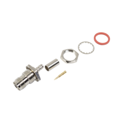 RF INDUSTRIES,LTD Conector TNC Hembra Inverso para Chasis de Anillo Plegable para Cable RG-58/U. MOD: RP-1212-C