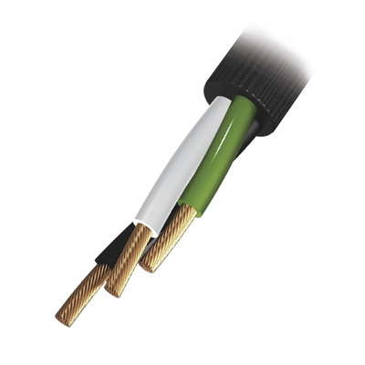 INDIANA Bobina de 100 Metros / Cable Eléctrico de Uso Rudo / 3 Hilos Calibre 10 AWG / Hasta 600 V. MOD: RQ39/100M