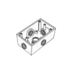 RAWELT Caja Condulet FS de 1" (25.4 mm) con cinco bocas a prueba de intemperie. MOD: RR-2748