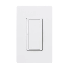 LUTRON ELECTRONICS (RadioRA2) Interruptor Inteligente On/Off, requiere cable neutro. 8A, /120V, compatible con RA2Select y RR3. RRD8ANSWH