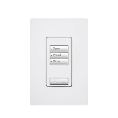 LUTRON ELECTRONICS Teclado seetouch 3 botones, 2 botones subir/bajar, programe escenas diferentes en cada botón. MOD: RRDW3BRLWH