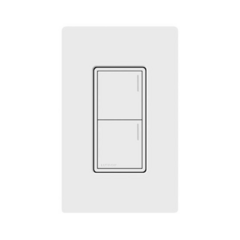 LUTRON ELECTRONICS (RadioRa3) Botonera Sunnata Blanco 2 escenas para Radio RA3, programe escenas diferentes en cada botón. MOD: RRSTW2BWH