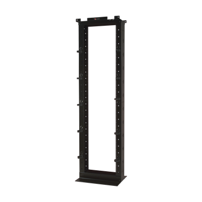 SIEMON Rack de Dos Postes Estándar de 19", Numerado, Fabricado en Aluminio y 45 Unidades de Rack, Profundidad de 457mm, Color Negro MOD: RS-07