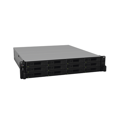 SYNOLOGY Servidor NAS para rack de 12 bahías / Expandible a 24 bahías / Hasta 288 TB / Doble fuente de poder MOD: RS2421RPPLUS