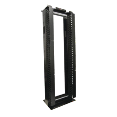 SIEMON Rack de Aluminio System de 7ft x 19in, 45UR, Con organizadores verticales, conexión de tierra y accesorios de montaje MOD: RS3-07