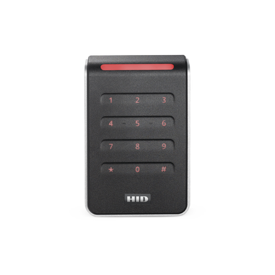 HID Lector con Teclado Capacitivo SIGNO R40 Multitecnologia/ 40KNKS-01-00001H/ Garantia de Por Vida/ Pigtail/Wiegand & OSDP/Mullion MOD: RS40KS