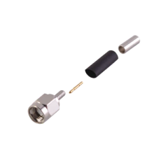 RF INDUSTRIES,LTD Conector SMA Macho de anillo plegable para cable RG-174/U, BELDEN 8216, MOD: RSA-3000-B