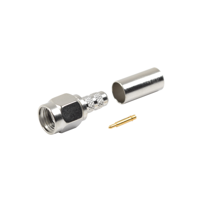 RF INDUSTRIES,LTD Conector SMA Macho de anillo plegable para Cable RG-142/U. MOD: RSA-3000-C1