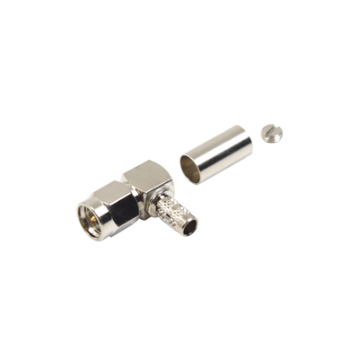 RF INDUSTRIES,LTD Conector SMA Macho en A/R de anillo plegable para cable RG-142/U. MOD: RSA-3010-C1