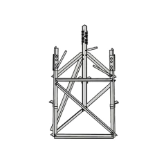 ROHN Base corta para sección 8 para Torres Autosoportadas RSL. MOD: RSB-08