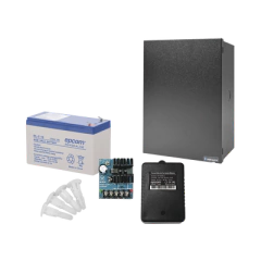 EPCOM POWERLINE Kit de Fuente ALTRONIX ( AL624 ) con salida de 12 Vcc a 1.2 Amper, incluye transformador y batería de 7 Amper MOD: RT1640AL6PL7