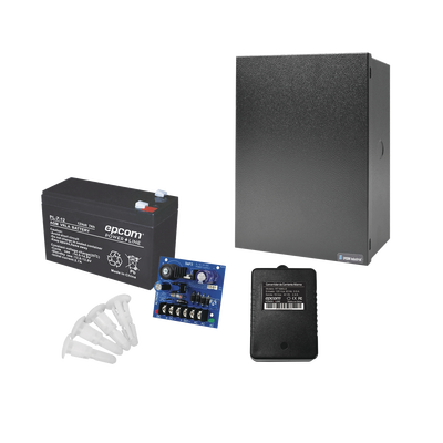 EPCOM POWERLINE Kit de fuente de poder ALTRONIX ( SMP3 ) , con salida de 12 Vcc a 2.5 A, incluye transformador y batería de 7 Ah RT1640SMP3PL7