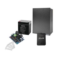 EPCOM POWERLINE Kit con fuente ALTRONIX de 12 Vcc a 4 Amper, incluye transformador y batería de 4.5 Amper MOD: RT1640SMP5PL4