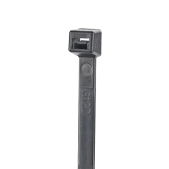 PANDUIT Cincho de Nylon 6.6 StrongHold™, de 300mm de largo, Color Negro, Exterior Resistente a Rayos UV, Paquete de 100pz S12-40-C0