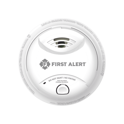 FIRST ALERT Detector de Humo Autónomo, No Requiere Panel, Batería Sellada de Litio por 10 años, Sensor por Ionización, Sin cableado MOD: SA350B
