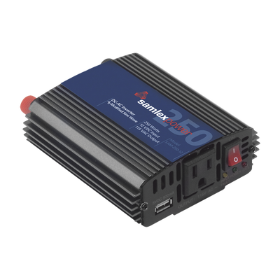 SAMLEX Inversor de Corriente (CD-CA) Potencia Nominal 250 W, Ent:12Vcc, Sal: 115Vca 60 Hz MOD: SAM-250-12