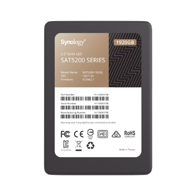 SYNOLOGY 1920 GB SSD , diseñada para Synology NAS MOD: SAT52001920G