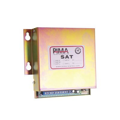PIMA Interface universal de conversión vía radio para paneles que soporte formato CONTACT ID. Compatible receptora SENTRYRADIO de PIMA MOD: SAT9-PID