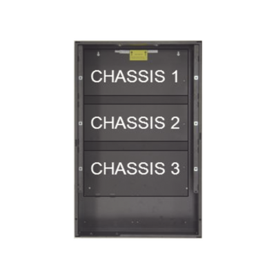 NOTIFIER Gabinete de 3 Niveles / para Paneles NOTIFIER / Color Negro MOD: SBB-C4