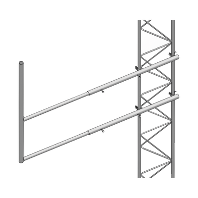 SYSCOM TOWERS Brazo tipo "F" para tramos STZ-30G, galvanizado por inmersión en caliente. SBL-30G