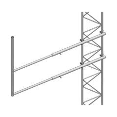 SYSCOM TOWERS Brazo tipo F para torre STZ35 (Electrolítico). MOD: SBL-35