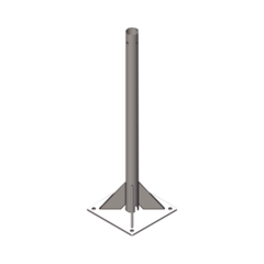 SYSCOM TOWERS Mástil de 4 metros por 2" de Diámetro. Galvanizado por Inmersión en Caliente. MOD: SBMPR4M