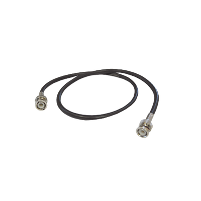 SYSCOM Cable Coaxial RG-59U-SYS-COBRE (30 cm) Cinta Poliester, 40% Malla-Aluminio, BNC Macho-BNC Macho. MOD: SBNC-59U-BNC-30