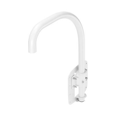 Hanwha Techwin Wisenet Montaje para Muro o Azotea (Parapeto, Cuello de ganso) Compatible con Cámaras Domo Samsung/Hanwha, uso Interior/Exterior MOD: SBP-300LMW