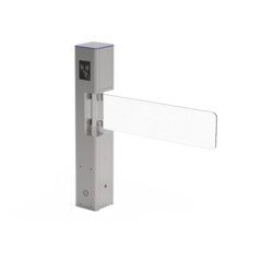 ZKTECO Torniquete Tipo Bandera / Fabricado en Acero / Hoja de Cristal Templado / Acabado de Lujo / Iluminación LEDs / Base para Lectora MOD: SBT-1000S