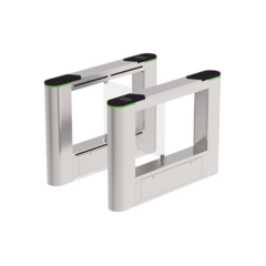 ZKTECO Barrera Abatible para un carril de acceso peatonal con cubiertas intercambiables MOD: SBTL6000