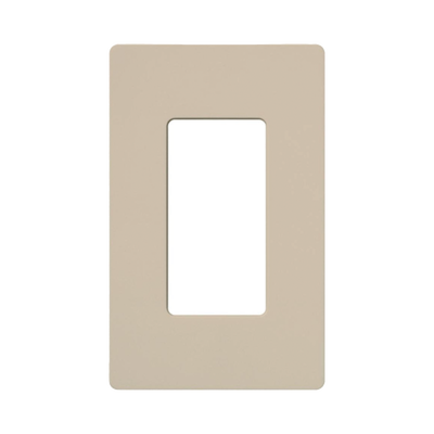 LUTRON ELECTRONICS Placa de pared 1 espacio, para atenuador (dimmer), apagador ó control remoto inalámbrico LUTRON. MOD: SC1TP