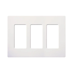 LUTRON ELECTRONICS PLACA DE PARED 3 ESPACIOS MOD: SC-3-SW