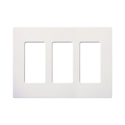 LUTRON ELECTRONICS PLACA DE PARED 3 ESPACIOS MOD: SC-3-SW