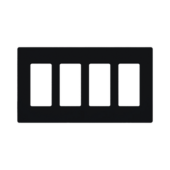 LUTRON ELECTRONICS PLACA DE PARED 4 ESPACIOS MOD: SC4MN