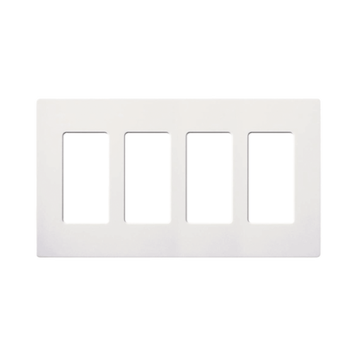 LUTRON ELECTRONICS PLACA DE PARED 4 ESPACIOS MOD: SC-4-SW