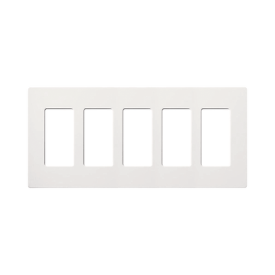 LUTRON ELECTRONICS PLACA DE PARED 5 ESPACIOS MOD: SC-5-SW